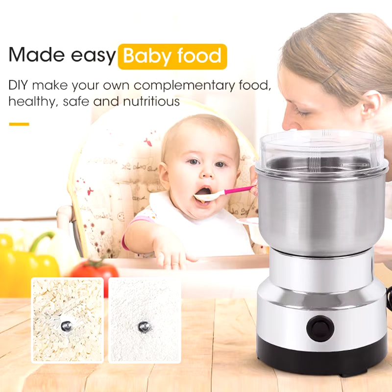 Mini Electric Grinder Household 300Ml Ultrafine Baby Food Pulverizer Coffee Grinder Spice Pepper Grinder Grain Mill 2/4 Blades